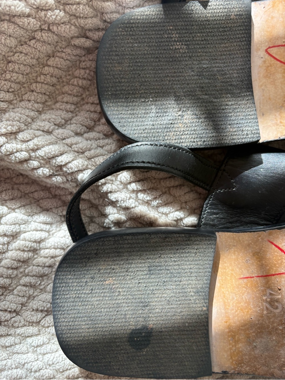 Clarks Black Double-Strap Women's Sandals with Ankle Strap - Picture 4 of 4